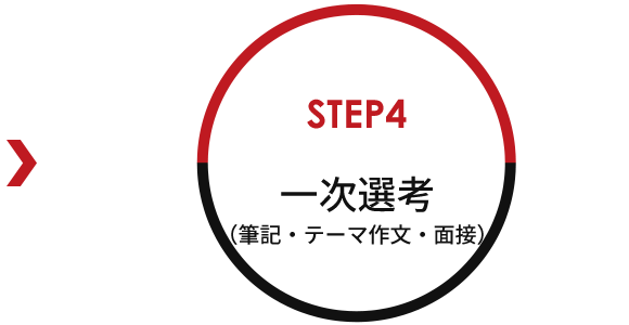 STEP4 一次選考 （筆記・テーマ作文・面接）